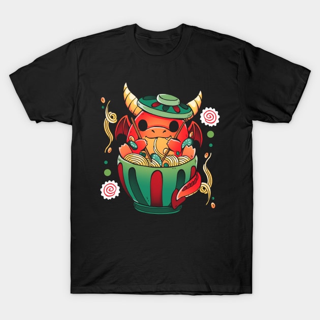 Ramen Dragon T-Shirt by Vallina84